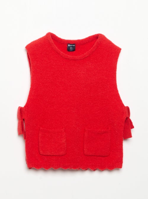Maglia senza maniche con sciarpa rimovibile - Kiabi Maglia senza maniche con sciarpa rimovibile - Kiabi