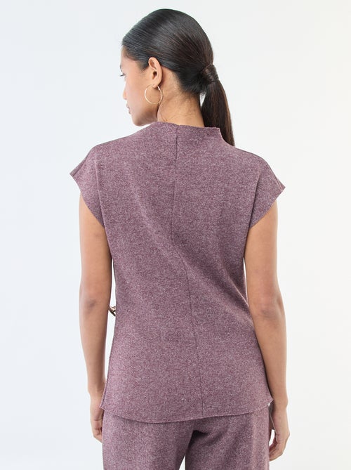 Maglia smanicata con collo alto - Kiabi