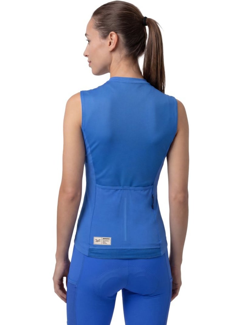 Maglia smanicata da ciclismo gravel da donna ciclismo donna gm4-w strata Blu - Kiabi
