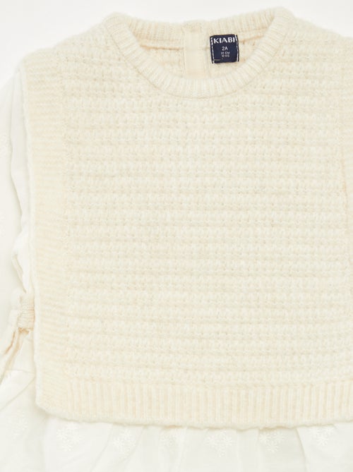 Maglia smanicata e blusa 2 in 1 - Kiabi