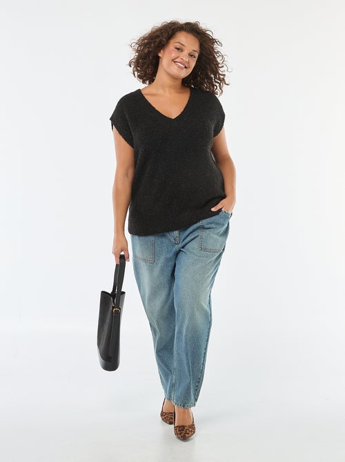 Maglia smanicata in filato sottile - Kiabi