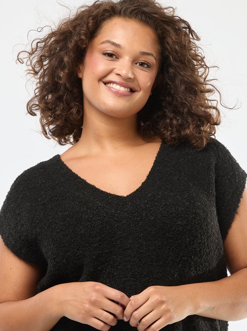 Maglia smanicata in filato sottile - Kiabi