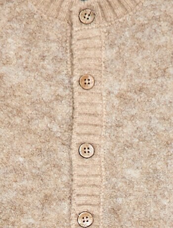 Maglia smanicata in maglia bouclé