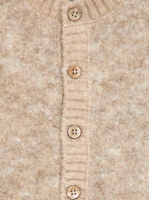 Maglia smanicata in maglia bouclé - Kiabi