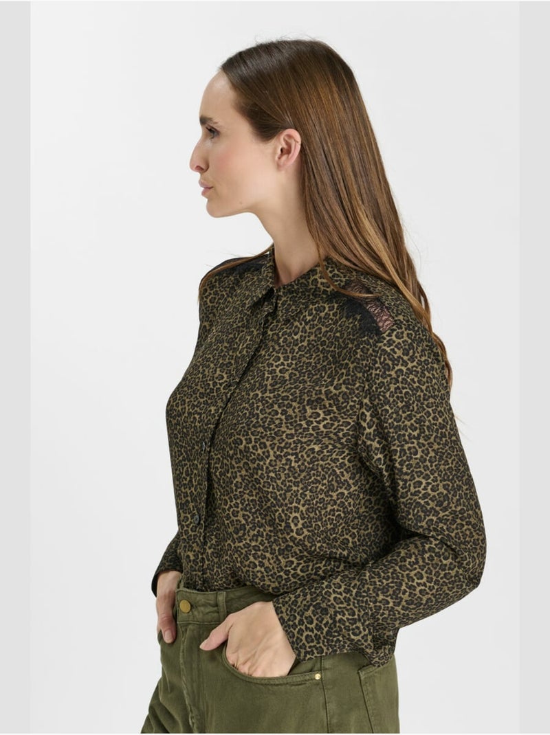 Maglia solale Cachi - Kiabi