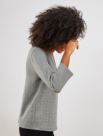 Maglia stampa 'pied de poule' - Kiabi