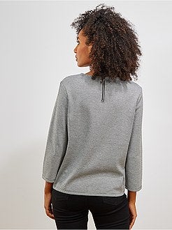 Maglia stampa 'pied de poule' - Kiabi