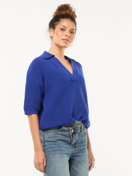 Maglia stile polo con scollo a V - Kiabi