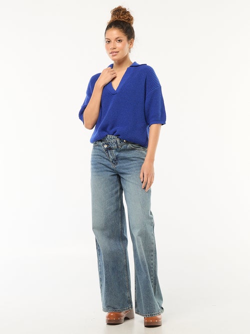 Maglia stile polo con scollo a V - Kiabi