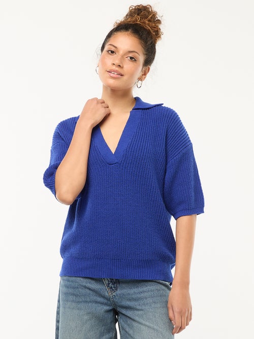 Maglia stile polo con scollo a V - Kiabi