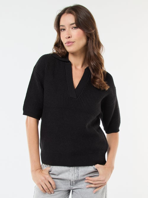 Maglia stile polo con scollo a V - Kiabi