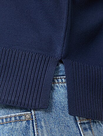 Maglia stile polo in maglia stretch