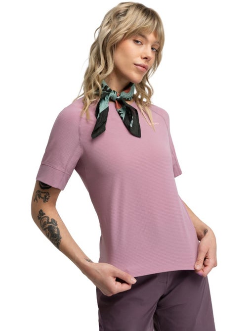 Maglia tecnica a maniche corte da bikepacking da donna ciclismo donna map - Kiabi Maglia tecnica a maniche corte da bikepacking da donna ciclismo donna map - Kiabi
