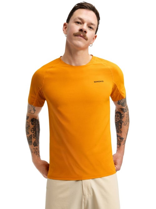 Maglia tecnica a maniche corte da bikepacking da uomo ciclismo uomo pilgrim oran - Kiabi
