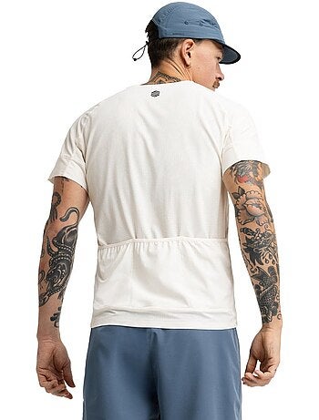 Maglia tecnica a maniche corte da bikepacking da uomo ciclismo uomo pilgrim sand