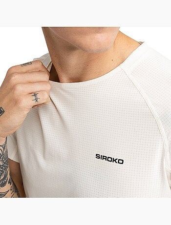 Maglia tecnica a maniche corte da bikepacking da uomo ciclismo uomo pilgrim sand