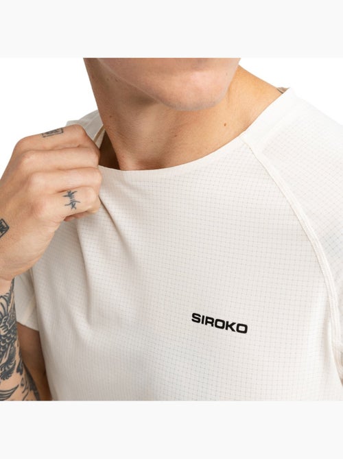 Maglia tecnica a maniche corte da bikepacking da uomo ciclismo uomo pilgrim sand - Kiabi