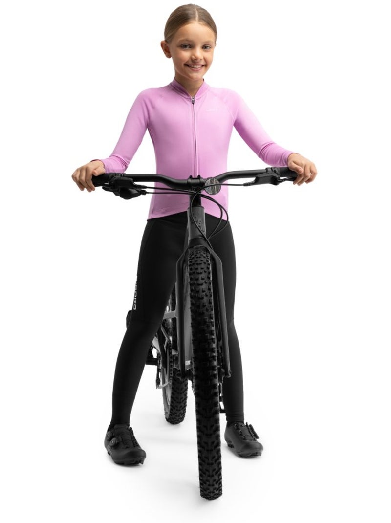 Maglia termica da ciclismo a maniche lunghe bambina ciclismo bambini e bambine k Rosa - Kiabi