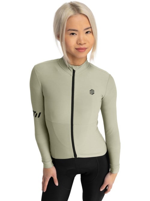 Maglia termica da ciclismo a maniche lunghe donna ciclismo donna m7 erbe - Kiabi