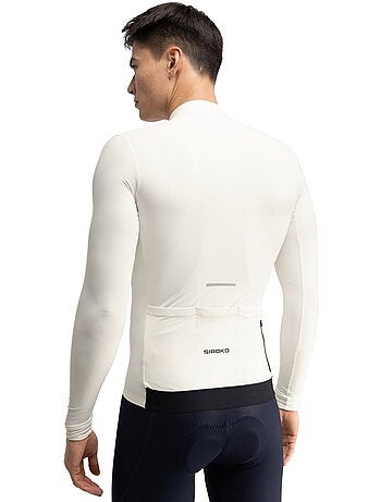 Maglia termica da ciclismo a maniche lunghe uomo ciclismo uomo m7 egret