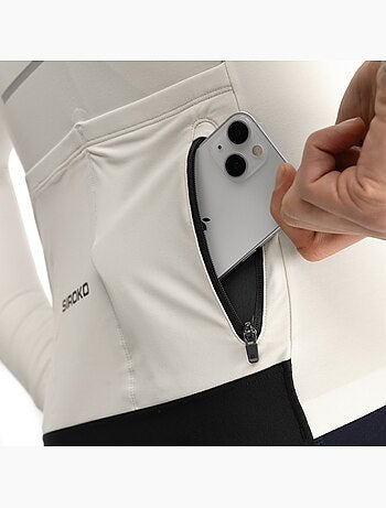 Maglia termica da ciclismo a maniche lunghe uomo ciclismo uomo m7 egret