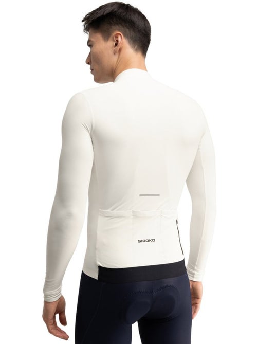 Maglia termica da ciclismo a maniche lunghe uomo ciclismo uomo m7 egret - Kiabi