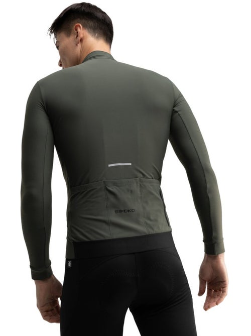 Maglia termica da ciclismo a maniche lunghe uomo ciclismo uomo m7 spinacia - Kiabi