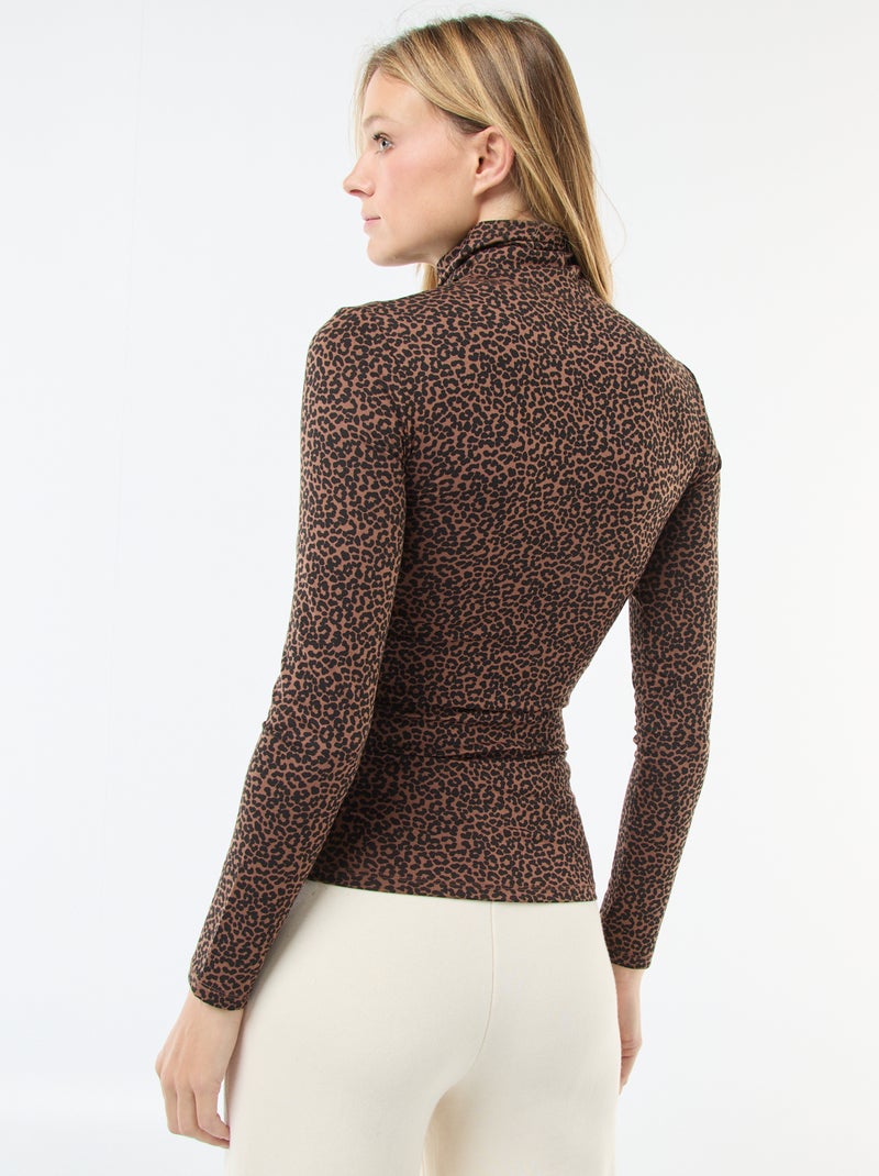 Maglia termica effetto seconda pelle Marrone - Kiabi