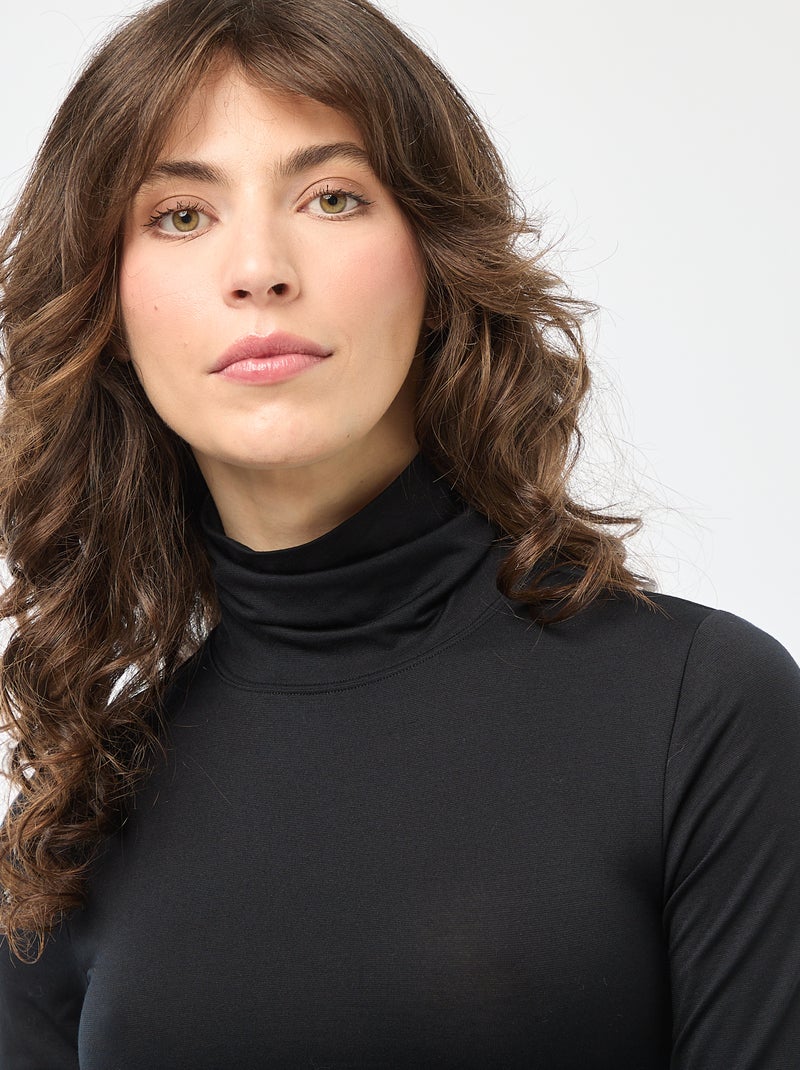 Maglia termica effetto seconda pelle Nero - Kiabi