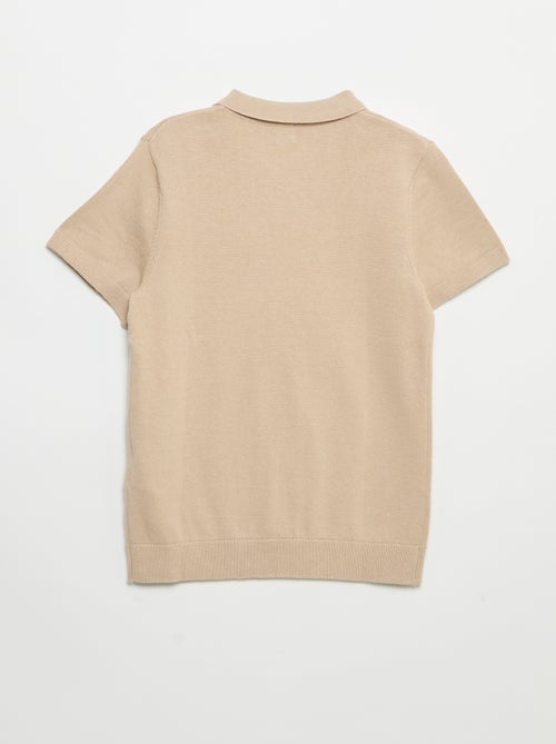 Maglia tipo polo a maniche corte - Kiabi