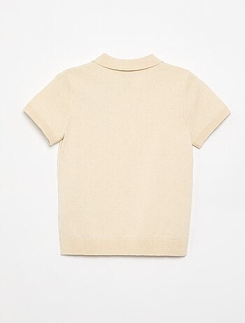 Maglia tipo polo a maniche corte