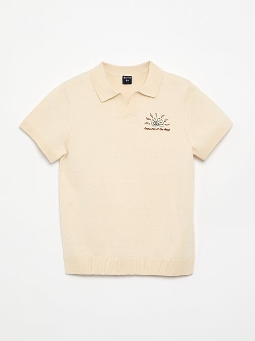Maglia tipo polo a maniche corte - Kiabi