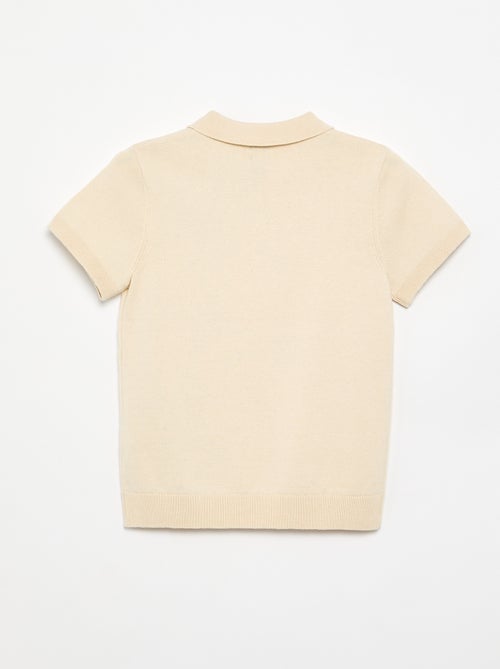 Maglia tipo polo a maniche corte - Kiabi