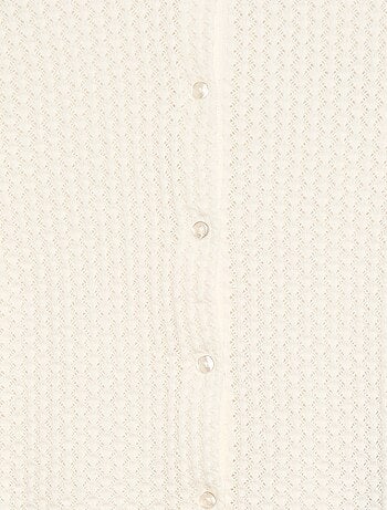 Maglia traforata con scollo rotondo