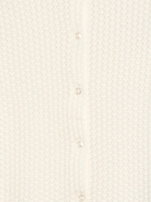 Maglia traforata con scollo rotondo - Kiabi