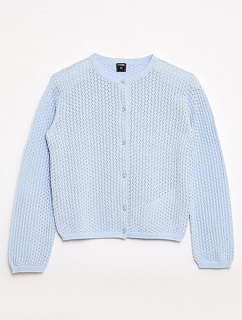 Maglia traforata con scollo rotondo