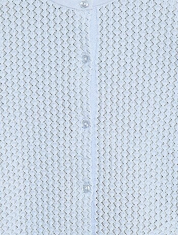 Maglia traforata con scollo rotondo