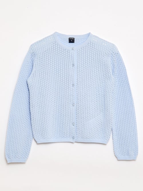 Maglia traforata con scollo rotondo - Kiabi