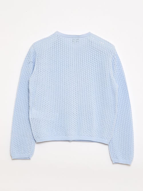 Maglia traforata con scollo rotondo - Kiabi