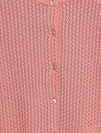 Maglia traforata con scollo rotondo