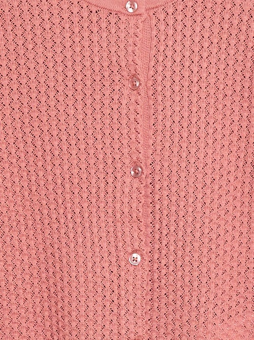 Maglia traforata con scollo rotondo - Kiabi