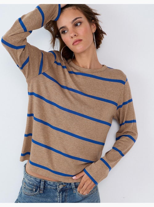 Maglie a maglietta a maniche lunghe, mo fashion - Kiabi Maglie a maglietta a maniche lunghe, mo fashion - Kiabi