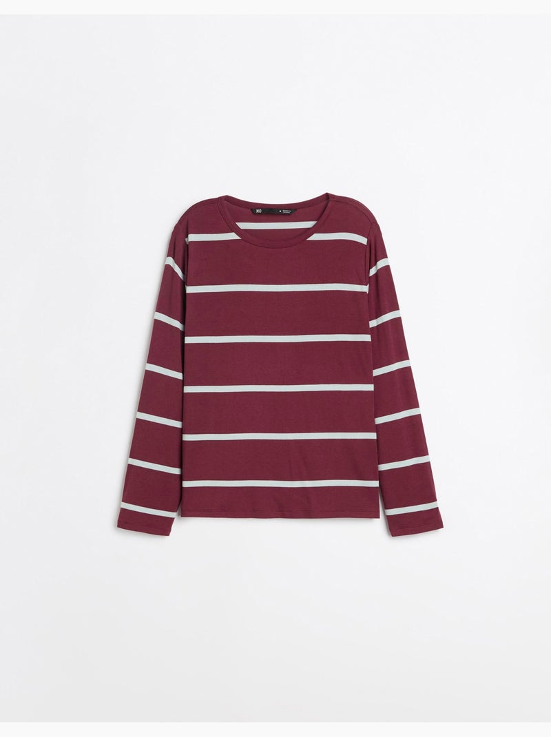 Maglie a maglietta a maniche lunghe, mo fashion Rosso - Kiabi