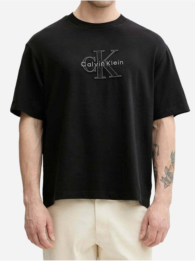 Maglietta a girocollo - calvin klein Nero - Kiabi