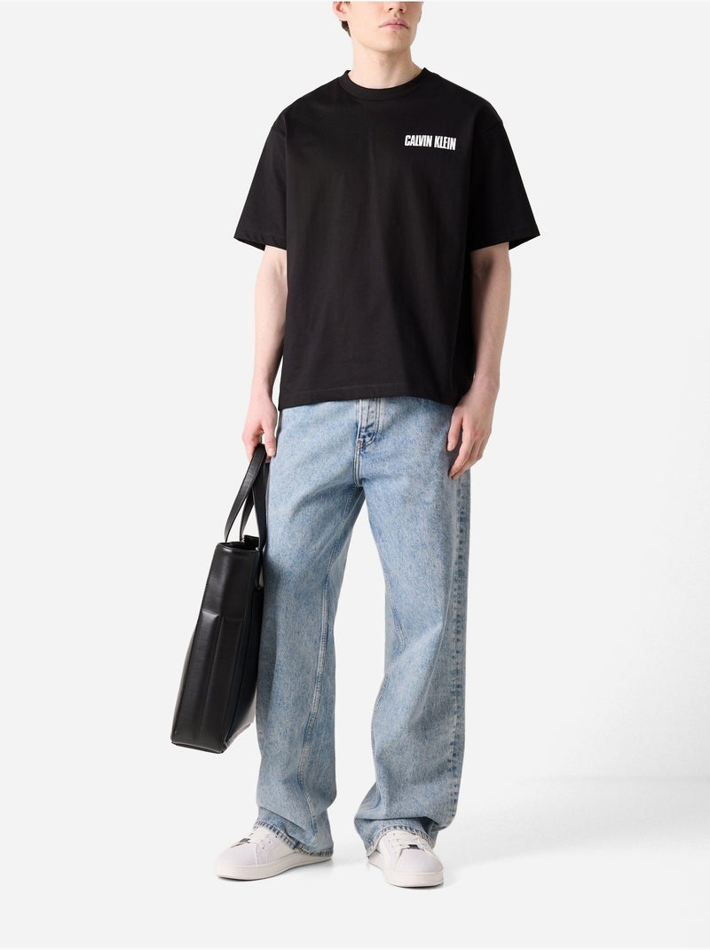 Maglietta a girocollo - Calvin Klein Nero - Kiabi