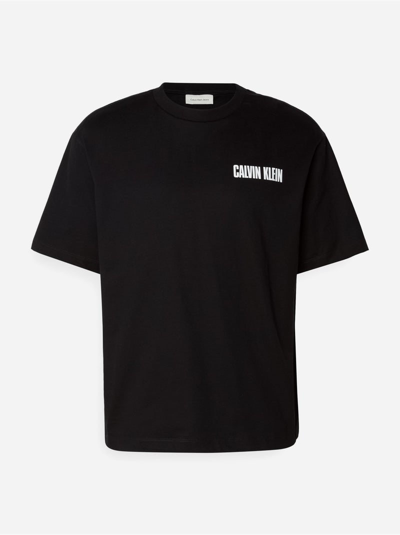Maglietta a girocollo - Calvin Klein Nero - Kiabi