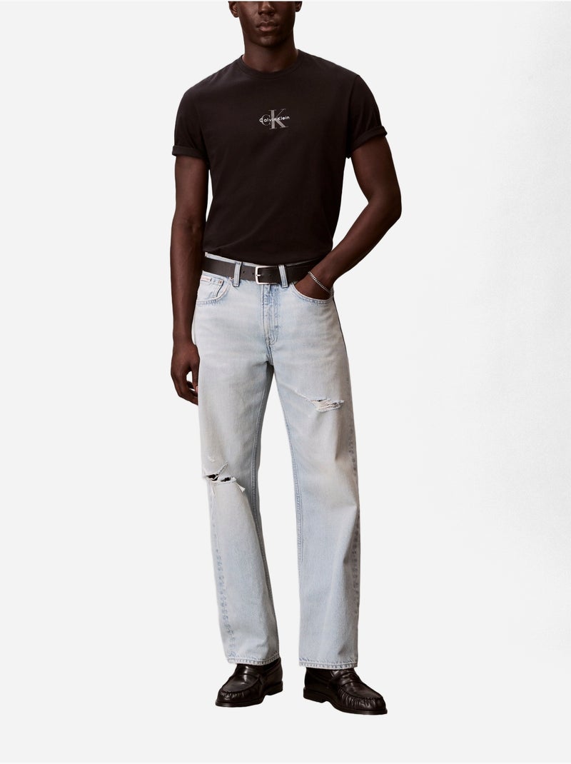 Maglietta a girocollo - Calvin Klein Nero - Kiabi