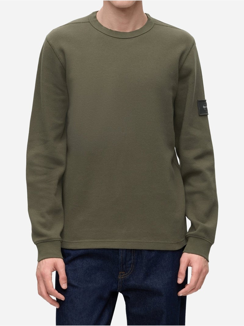Maglietta a girocollo - calvin klein Verde - Kiabi