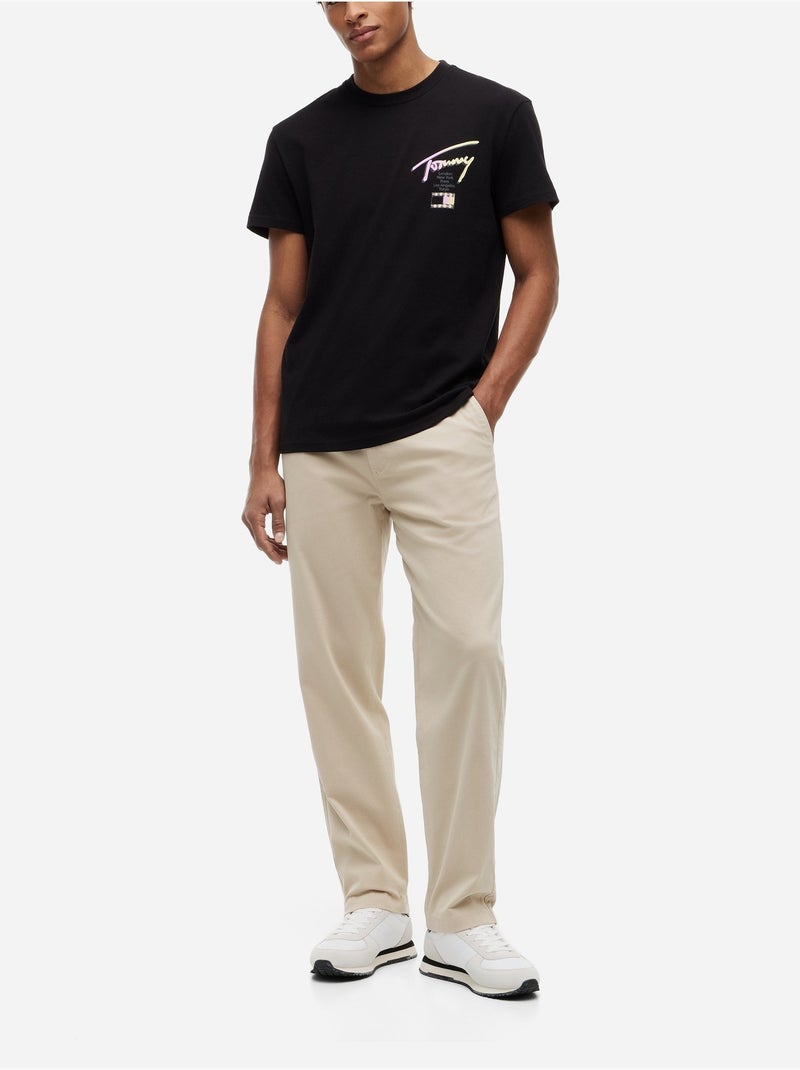 Maglietta a girocollo - Tommy jeans Nero - Kiabi