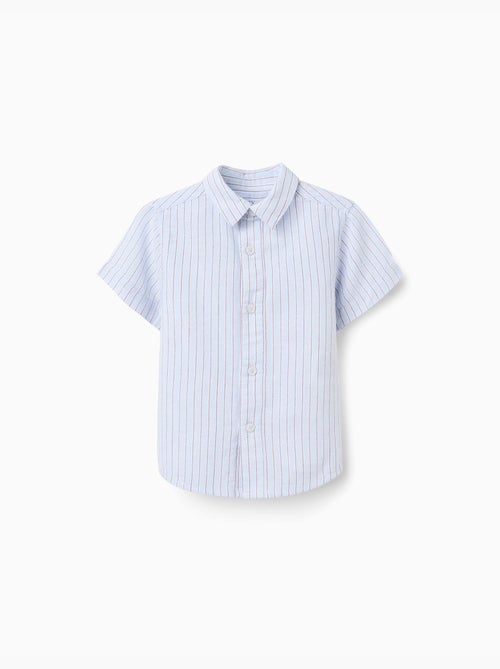 Maglietta a manica corta in cotone con righe - Kiabi